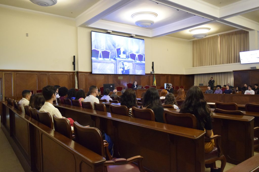 Estudantes durante a Jornada de Neuroanatomia Clinica e Cirúrgica